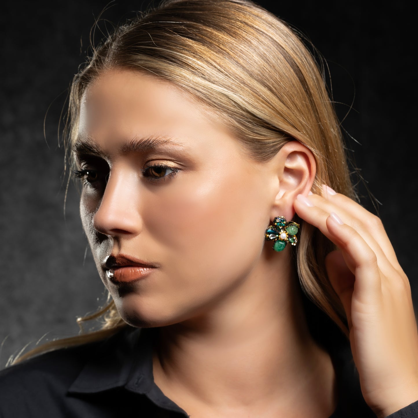 Premium hand made green life Earring #EG080