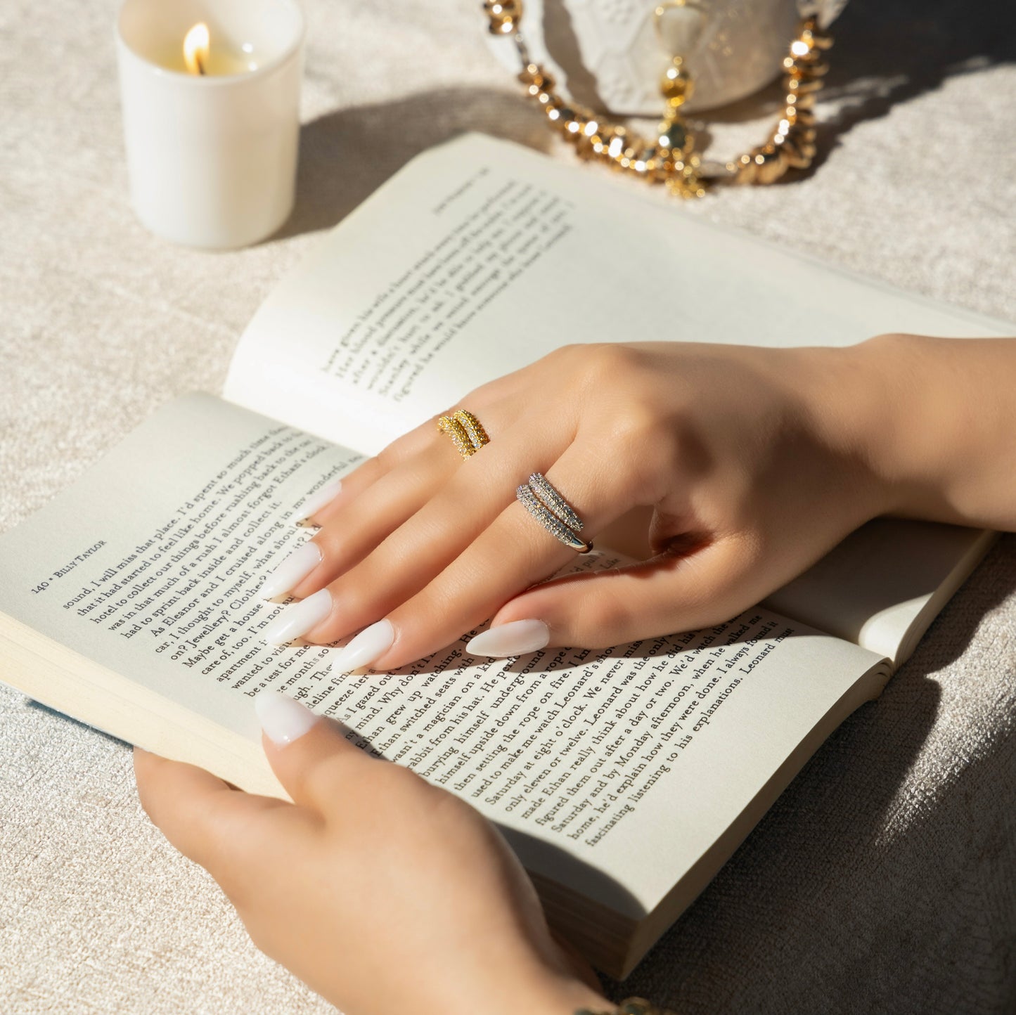 Premium Quality Ring #RGS258(Gold/Silver)