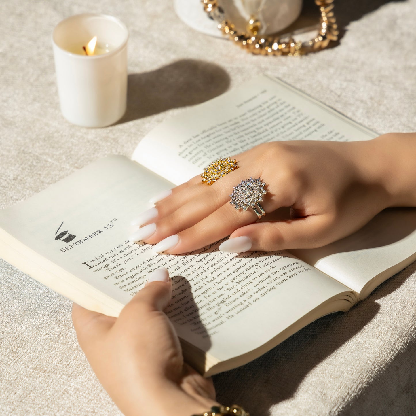 Premium Quality Ring #RGS249 (Gold/Silver)