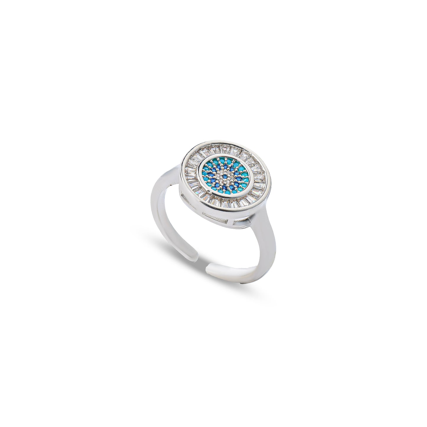 Premium eastern zircon Ring #RGS232 (Gold/Silver)