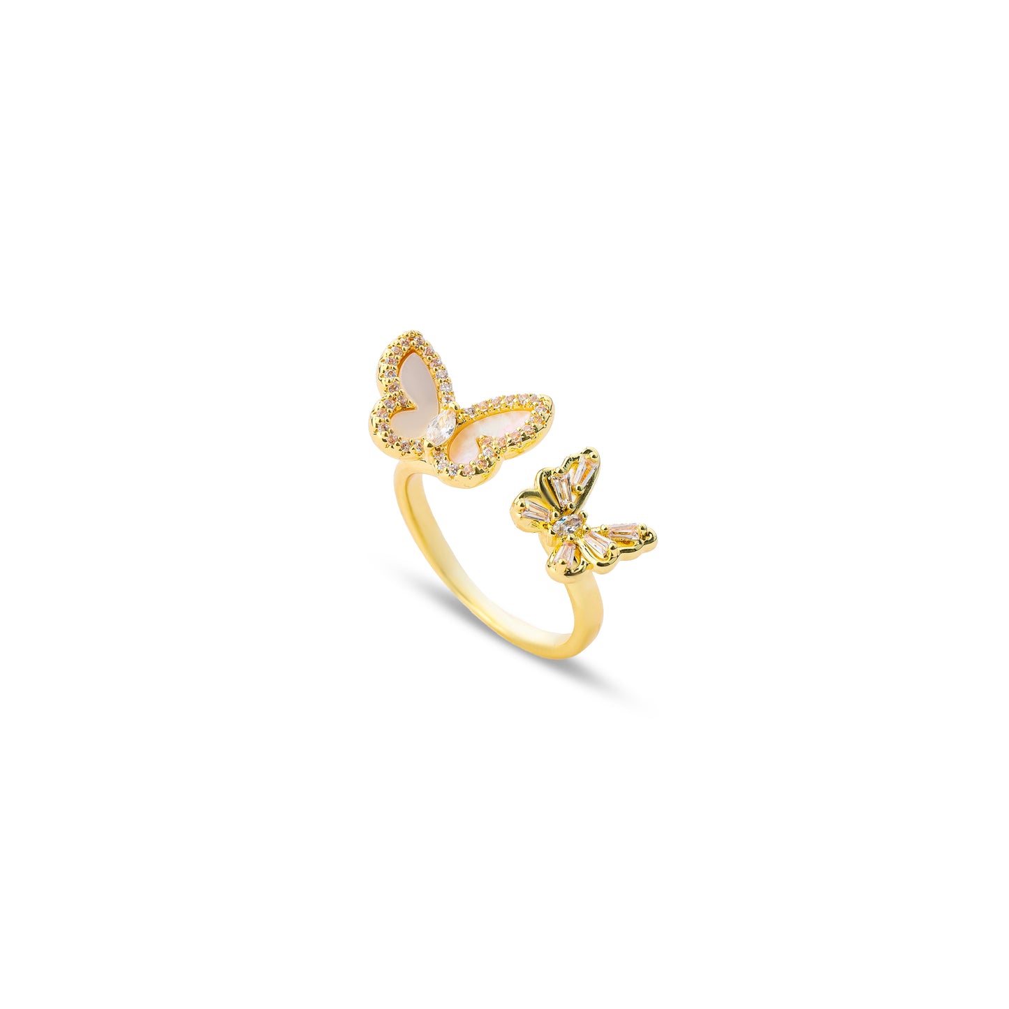 Premium Quality Ring #RRW248 (Rose/White)