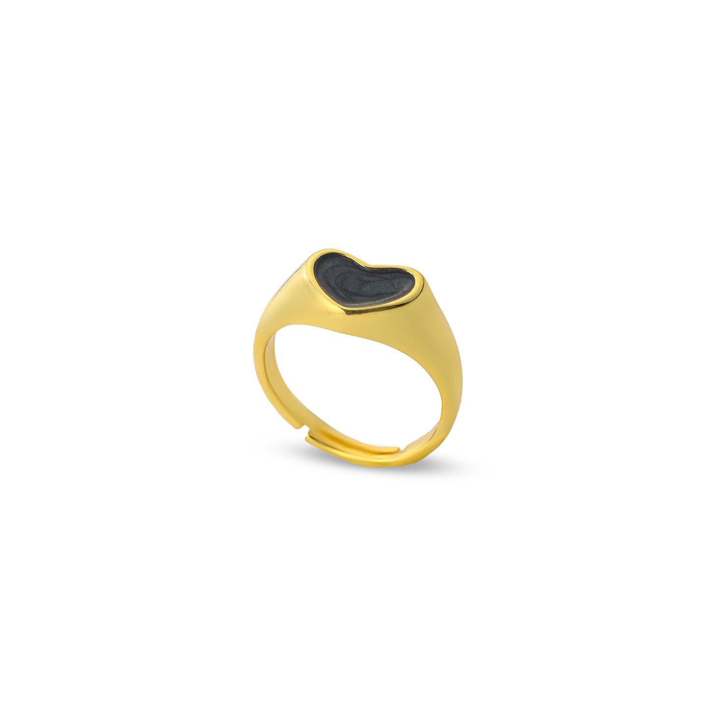 Premium trendy heart ring #RBBP298 (Blue/Black/Pink)