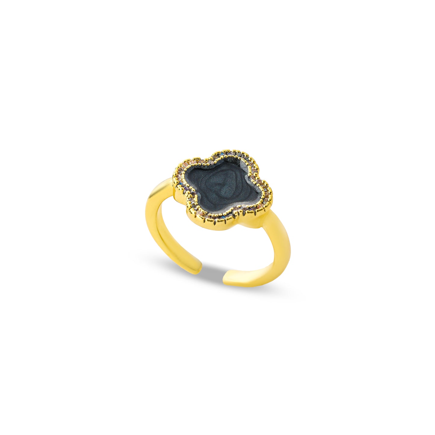 Premium van cleef Ring #RPB281 (Pink/Black/Blue)
