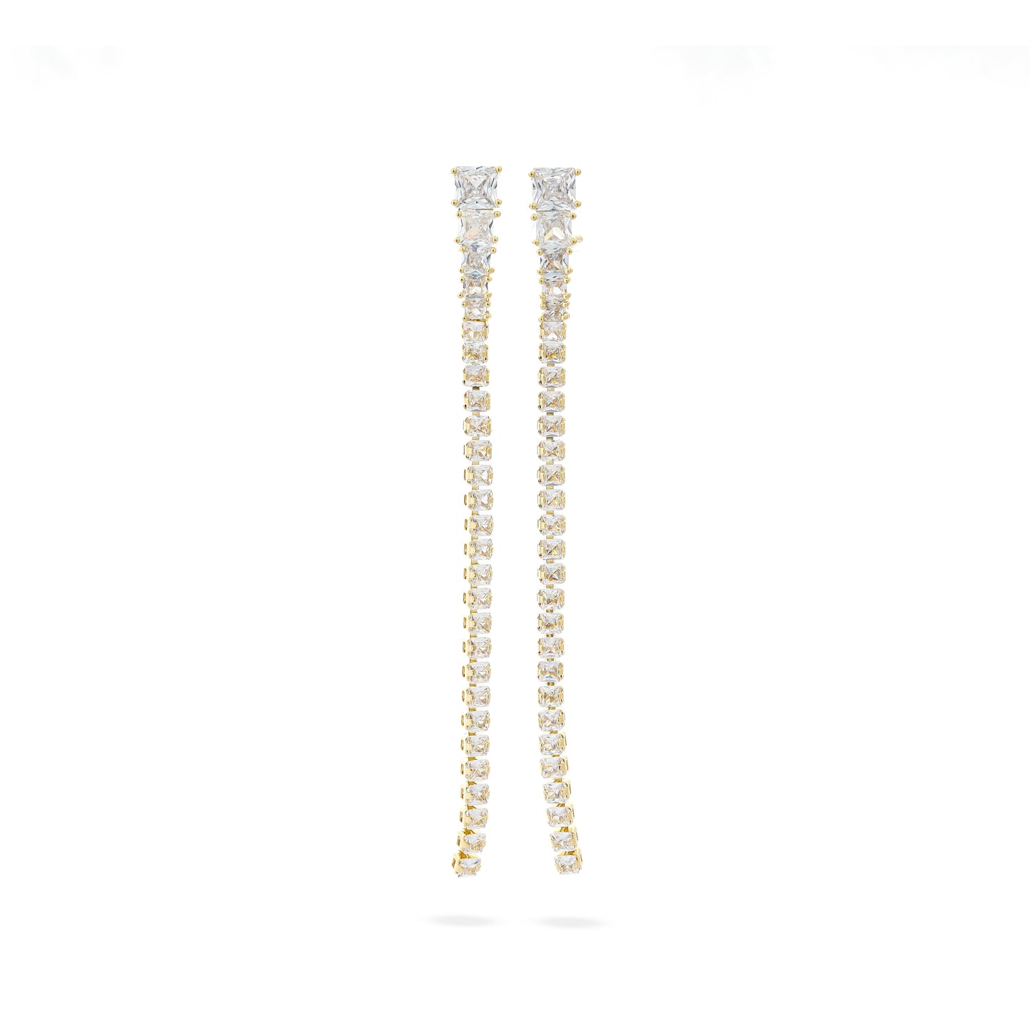 Premium full zircon Earring #EGS069 (Gold/Silver)