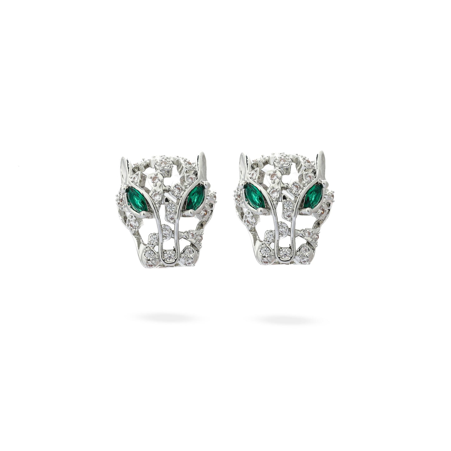 Premium panther zircon Earring #EGS059 (Gold/Silver)