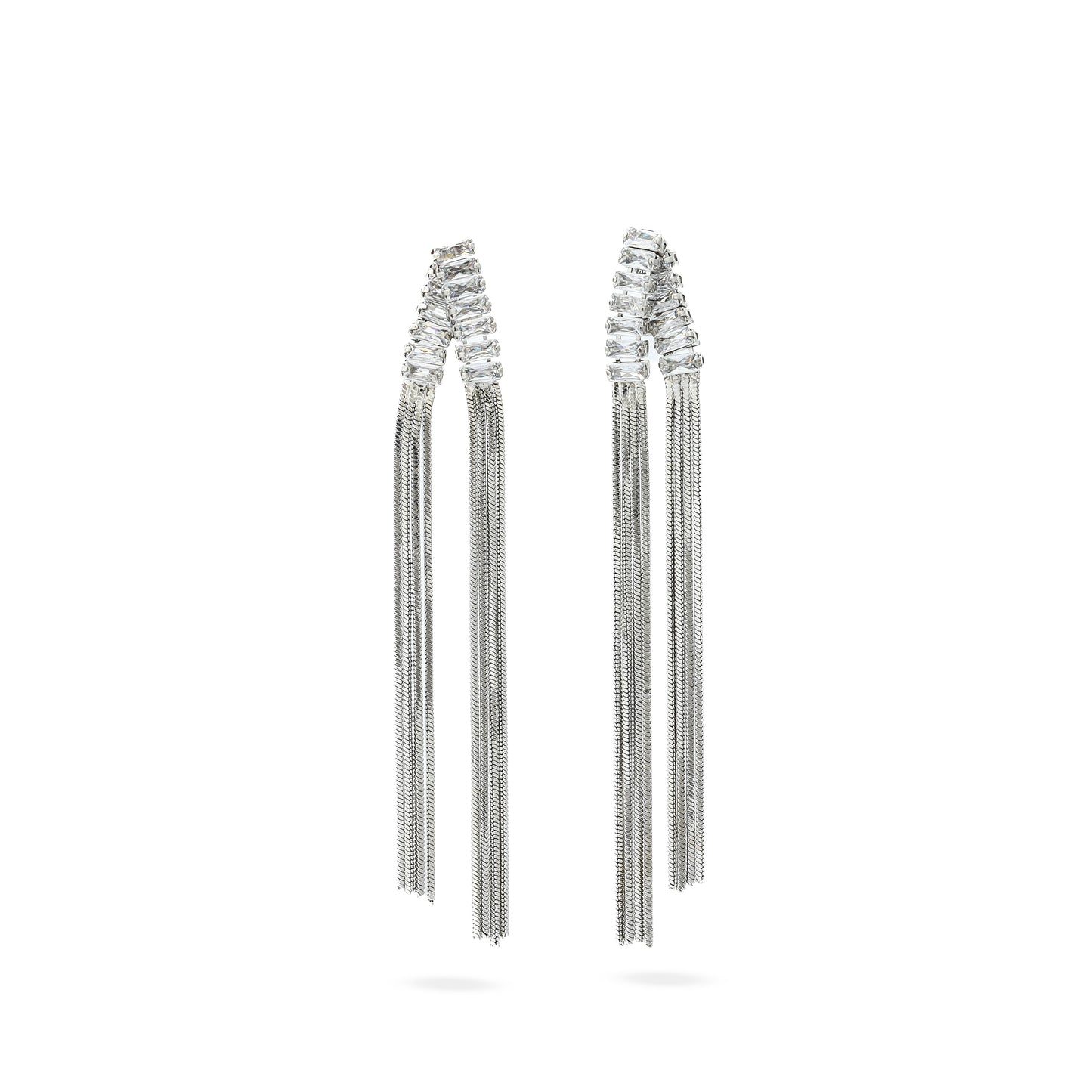 Premium reversed v shape Earring #EGS030 (Gold/Silver)