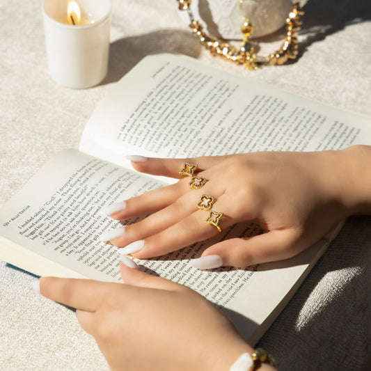 Premium double sign van cleef  Ring #RG305