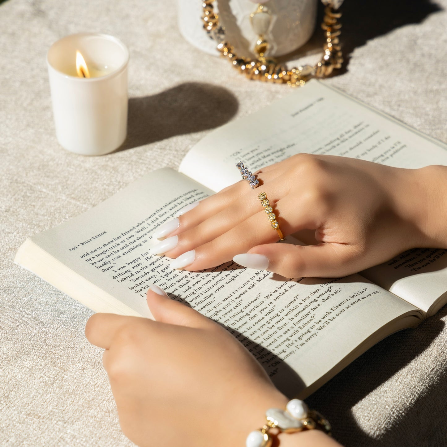 Premium Quality Ring #RGS243 (Gold/Silver)
