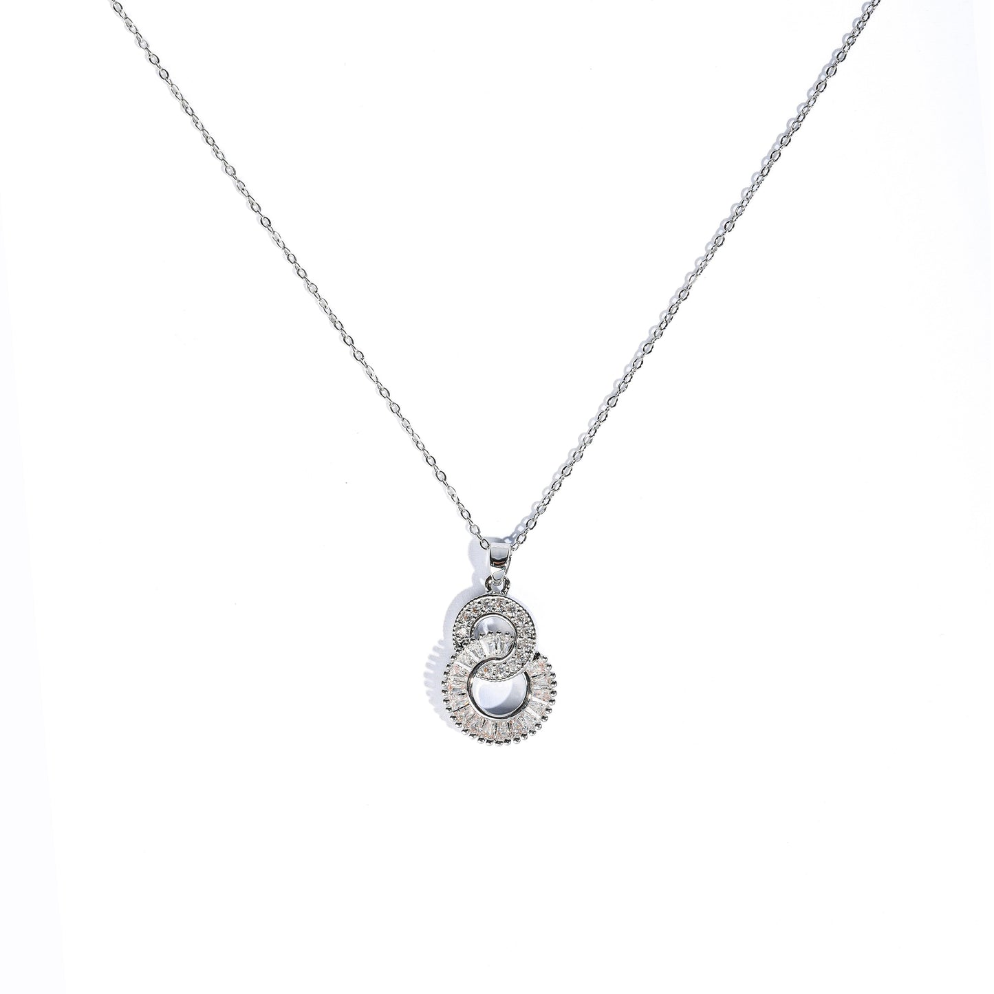 Premium double circle Necklace #NG191