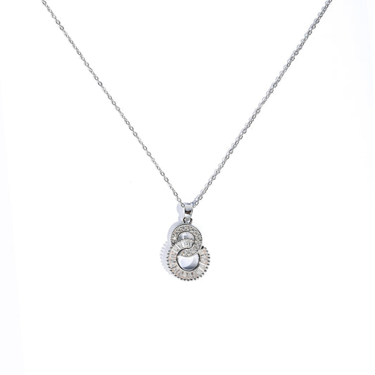 Premium double circle Necklace #NG191