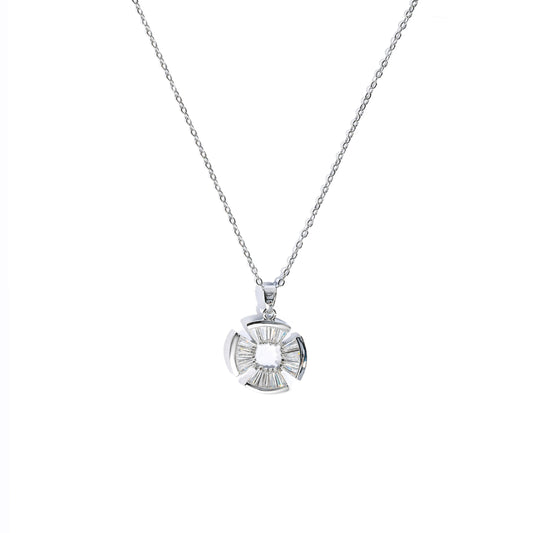 Premium zircon circle Necklace #NG181