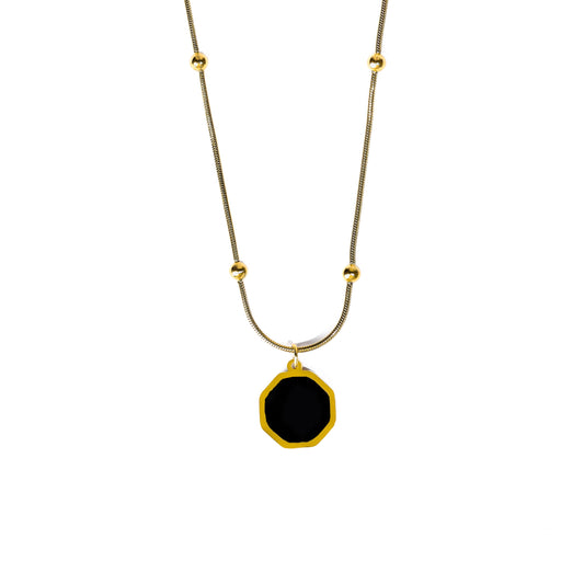 Premium stainless steel hexagon Necklace #NG134