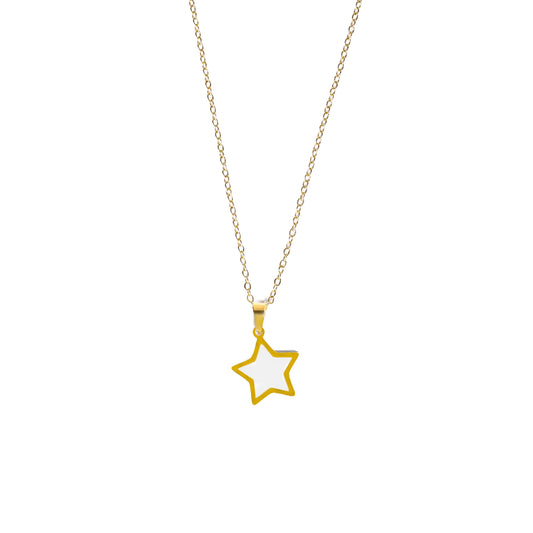 Premium stainless steel star Necklace #NG147