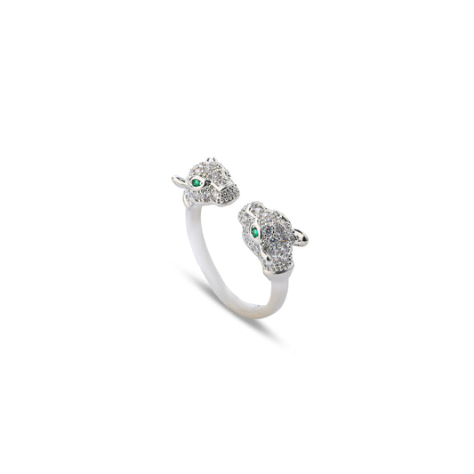 Premium green eye lion Ring #RG289