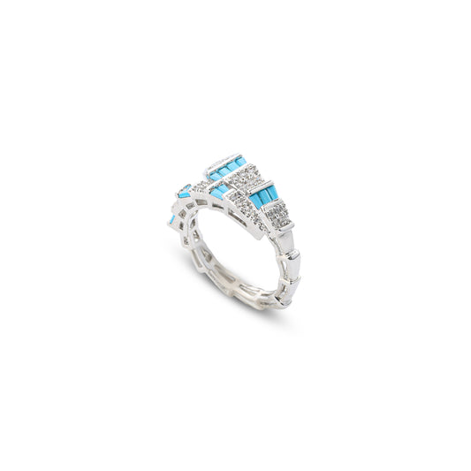 Premium colorful snack zircon ring #RG288