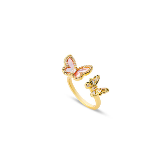 Premium Quality Ring #RRW248 (Rose/White)