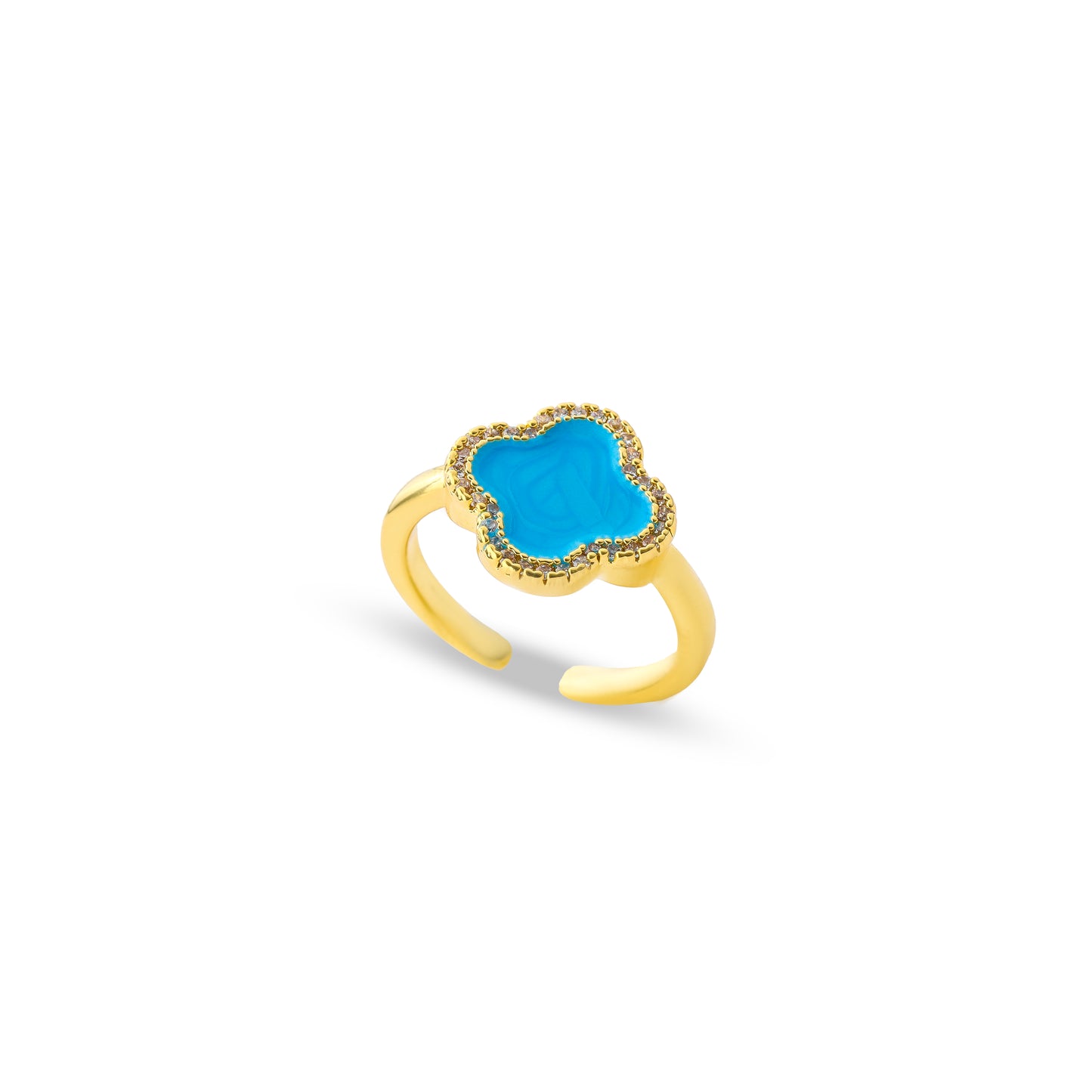 Premium van cleef Ring #RPB281 (Pink/Black/Blue)