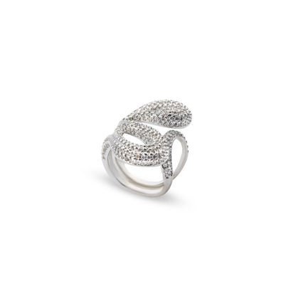 Full zircon Ring #RGS251 (Gold/Silver)