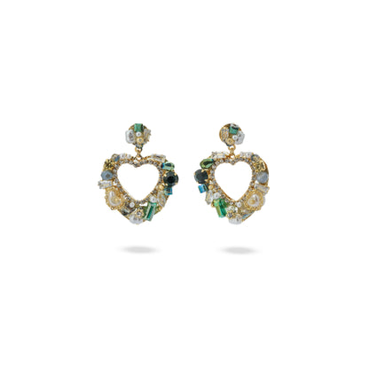 Premium hand made heart Earring #EG071