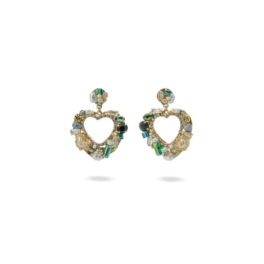 Premium hand made heart Earring #EG071