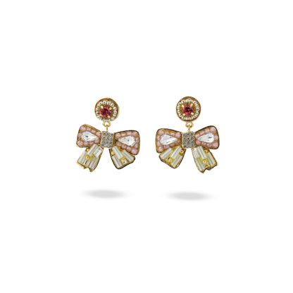 Premium bow hand made colorful  Earring #EG082