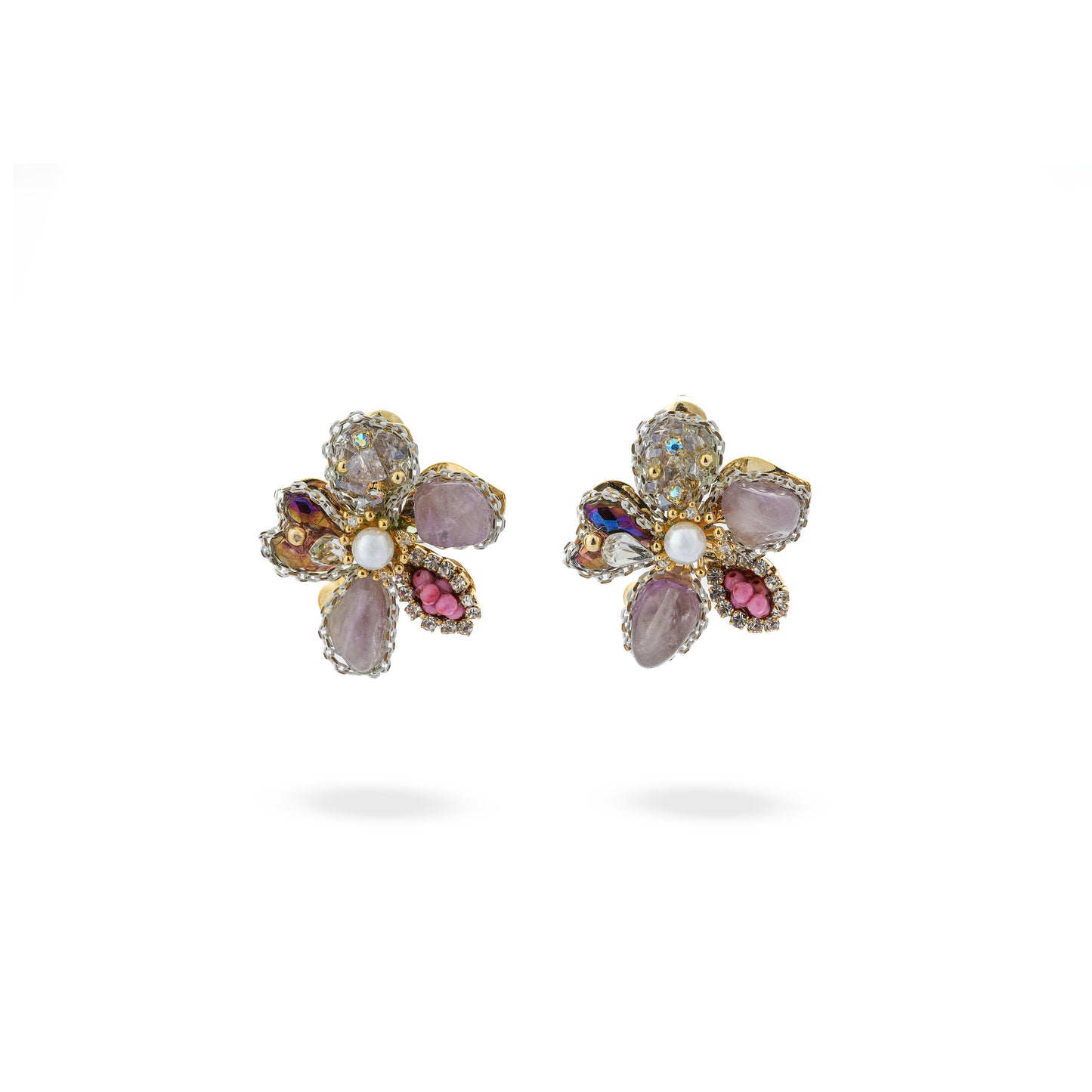 Premium purple lovers hand made Earring #EG074
