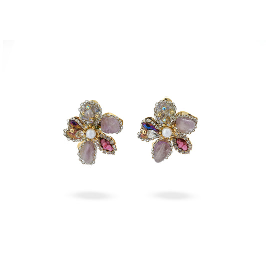 Premium purple lovers hand made Earring #EG074