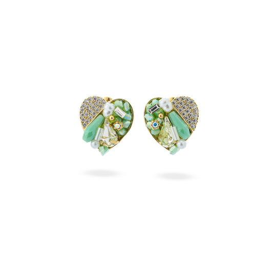 Premium hand made lovely heart Earring #EG073