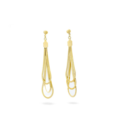 Premium fish skin Earring #EGS050 (Gold/Silver)
