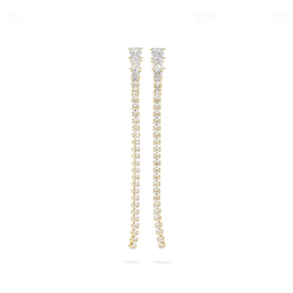 Premium full zircon Earring #EGS069 (Gold/Silver)