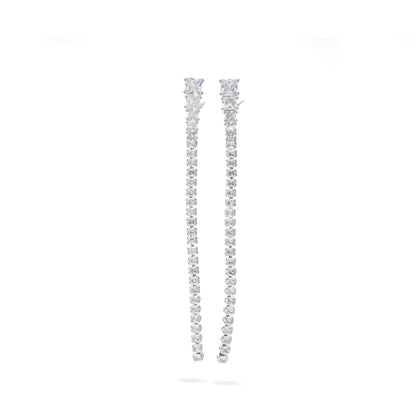 Premium full zircon Earring #EGS069 (Gold/Silver)