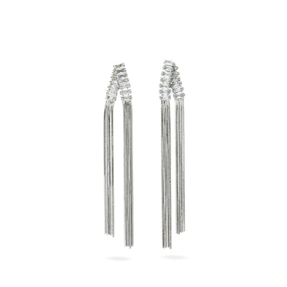 Premium  reversed v shape Earring #EGS030 (Gold/Silver)