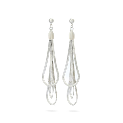 Premium fish skin Earring #EGS050 (Gold/Silver)